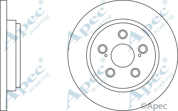 APEC BRAKING Тормозной диск DSK2790